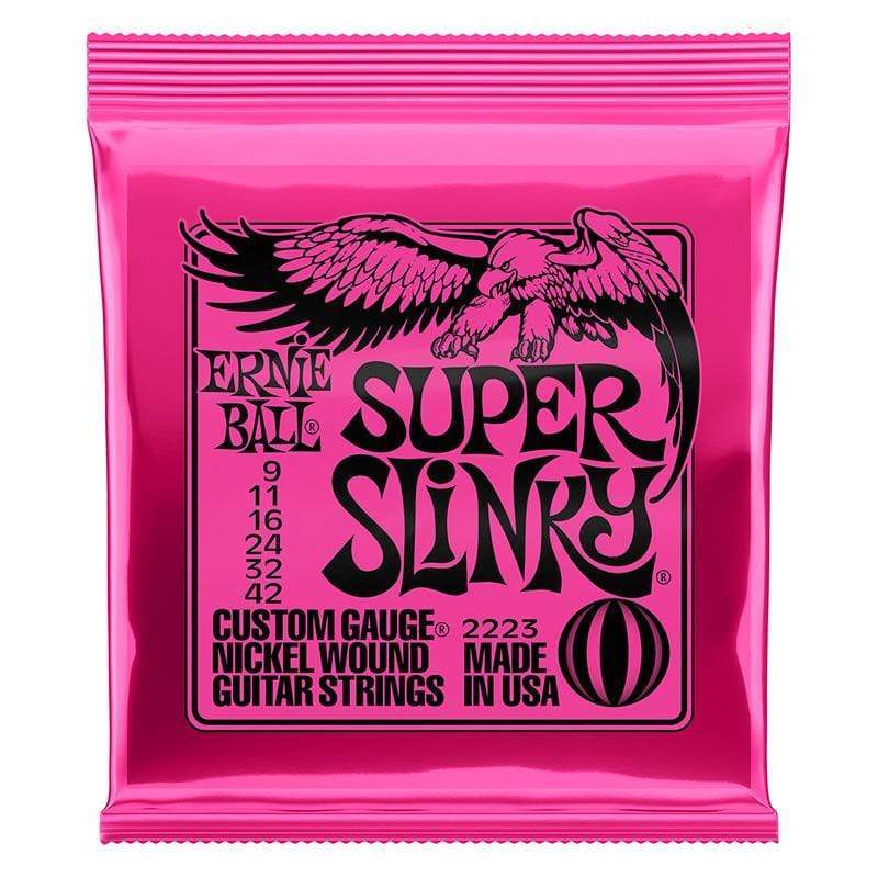 Ernie Ball Super Slinky Electric Guitar Strings 9 42 Guitar Crazy