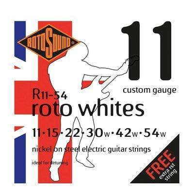 Rotosound R11 54 Roto Whites Electric Guitar Strings 11 54