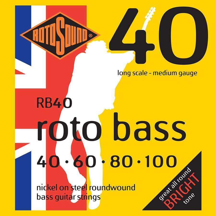 Rotosound RB40 Electric Bass Guitar Strings 40 100 Guitar Crazy