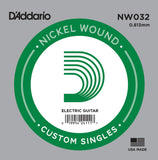 Buy D`Addario NW032 Nickel Wound Electric Guitar Single String at Guitar Crazy