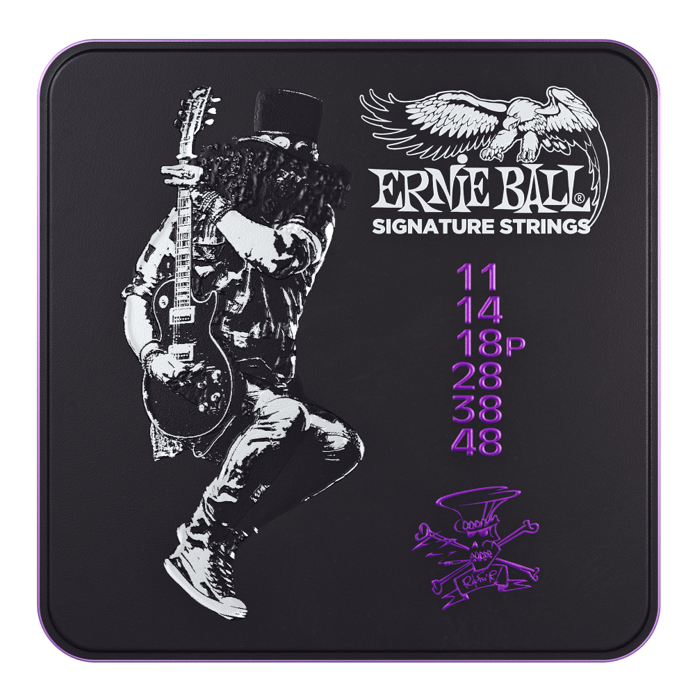 Ernie Ball SLASH Signature Electric Guitar Strings Set of 3 with FREE Limited Edition Collectors Tin